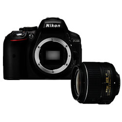 Nikon D5300 Digital SLR Camera with 18-55mm VR Lens, HD 1080p, 24.2MP, Wi-Fi, 3.2 Screen